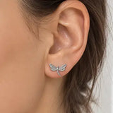 Minimal Dragonfly Stud Earrings