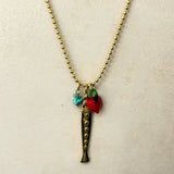 Bohem Ball Chain Fish Necklace