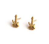 Minimal Electro Guitar Stud Earrings