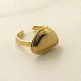 Landet Brushed Gold Ring