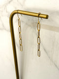 Stainless Steel Chain Dangle Earrings 
