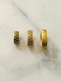 Marlon Hoop Earrings w Zirconium Stones 