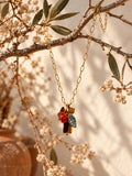 Sufle Bohem Necklace w Mineral Stones