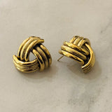 Lydia Vintage Style Stainless Steel Earrings 