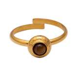 Luca Adjustable Ring w Mineral Stones