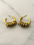  Hoop Earrings w Chains