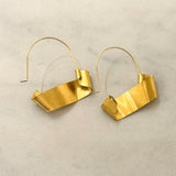 Kora Stainless Steel Brushed Gold Earrings