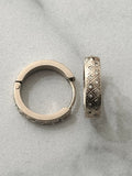 Marlon Hoop Earrings w Zirconium Stones 