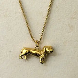 Wiener Dog Stainless Steel Necklace