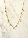 Molly Necklace w Pearls & White Zirconias