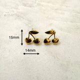 Mini Cherry Stud Earrings