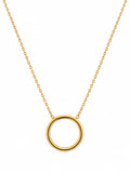 Stainless Steel Geometric Round Necklace