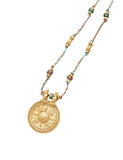 Midas Long Bohem Necklace w Mineral Stones