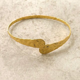 Skee Hammered Gold Bangle Bracelet