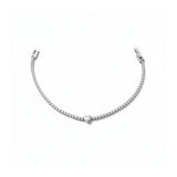 Tennis Bracelet w Heart Detail