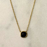 Lui Parliament Blue Square Necklace