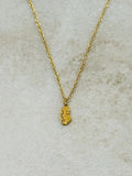 Minimal Face Silhouette Necklace  