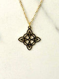 Laser Cut Mandala Necklace  