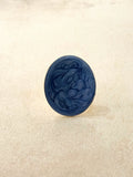Clouds Stainless Steel Enamel Adjustable Ring