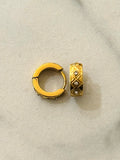 Shimza Hoop Earrings w Zirconium Stones