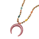 Golden Horn Long Bohem Necklace