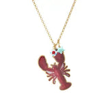 Red Lobster Long Necklace