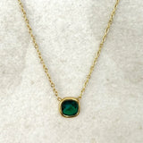 Lui Parliament Blue Square Necklace