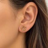 Minimal Daisy Stud Earrings