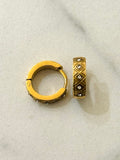 Shimza Hoop Earrings w Zirconium Stones