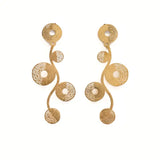 Florie Brushed Gold Earrings  