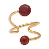 Maeana Adjustable Ring w Mineral Stones