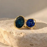 Umoja Adjustable Ring W Zirconium Stones
