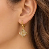 Naike Hoop Earrings W Zirconium Stones