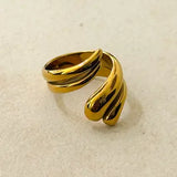 Hug Adjustable Stainless Steel Ring