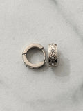Shimza Hoop Earrings w Zirconium Stones