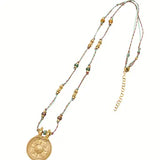 Midas Long Bohem Necklace w Mineral Stones