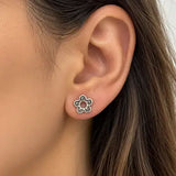 Minimal Floral Stud Earrings