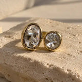 Umoja Adjustable Ring W Zirconium Stones