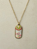 Jane Enamel Floral Summer Necklace
