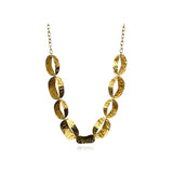 Toaka Hammered Gold Stainless Steel Necklace