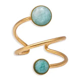 Maeana Adjustable Ring w Mineral Stones