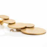 Bubbles Brushed Gold Stainless Steel Earrings
