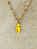 Minimal Face Silhouette Necklace  