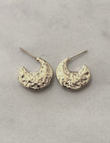Crater Stainless Steel Hoop Earrings