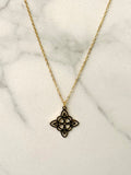 Laser Cut Mandala Necklace  