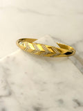 Rank Cuff Bracelet w Zirconium Stones
