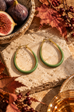 Lucy Stainless Steel Enamel Earrings
