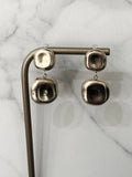Birce Brushed Gold Waterproof Dangle Earrings