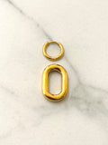 Bacao Stainless Steel  Hoop Earrings 
