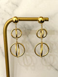 Orbita Stainless Steel Waterproof Dangle Earrings 